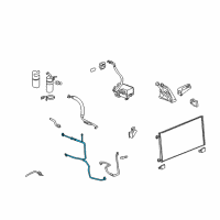 OEM 2013 Cadillac Escalade Front AC Line Diagram - 22876348