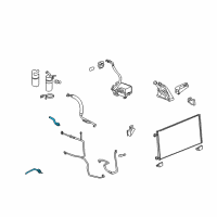 OEM 2013 Cadillac Escalade Rear AC Line Diagram - 19258623