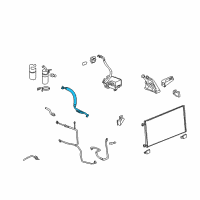 OEM 2012 Cadillac Escalade Hose Asm-A/C Compressor Diagram - 22876347