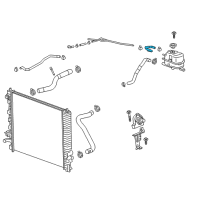 OEM Chevrolet Traverse Coolant Hose Diagram - 84819079