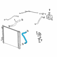 OEM 2019 Chevrolet Traverse Lower Hose Diagram - 84819090