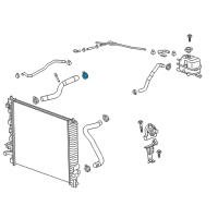 OEM 2021 Chevrolet Traverse Upper Hose Clamp Diagram - 11548970