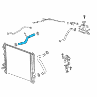 OEM 2019 Chevrolet Traverse Upper Hose Diagram - 84819088