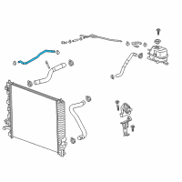 OEM 2018 Buick Enclave Overflow Hose Diagram - 84819078