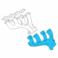 OEM Buick Rainier Shield-Exhaust Manifold Heat Diagram - 12597917