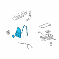 OEM Chevrolet Silverado 3500 HD Cover Asm-Engine Front Diagram - 12616491