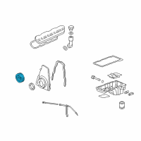 OEM GMC Sierra 1500 HD Classic Balancer Asm-Crankshaft Diagram - 12634105