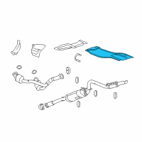 OEM 2009 GMC Sierra 1500 Heat Shield Diagram - 25792776