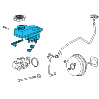 OEM GMC Acadia Master Cylinder Reservoir Diagram - 84127078