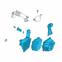 OEM Mercury Milan Air Cleaner Assembly Diagram - BH6Z-9600-B