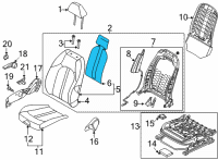 OEM 2021 Hyundai Sonata Heater-Front Seat Back, LH Diagram - 88370-L0100