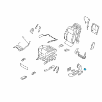 OEM Infiniti Seat Lumbar Switch Assembly Diagram - 87317-1CC2B