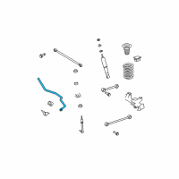 OEM 2012 Toyota FJ Cruiser Stabilizer Bar Diagram - 48812-60240