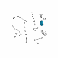 OEM 2014 Toyota FJ Cruiser Coil Spring Diagram - 48231-35420