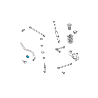 OEM 2008 Toyota FJ Cruiser Stabilizer Bar Insulator Diagram - 48815-14130