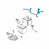 OEM 2011 Kia Forte Battery Wiring Assembly Diagram - 918501M230