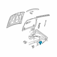 OEM 2003 Ford Explorer Sport Latch Diagram - F87Z-16700-AA