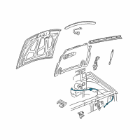 OEM 2010 Ford Ranger Release Cable Diagram - 1L5Z-16916-AA