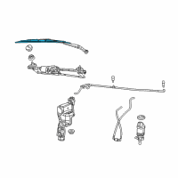 OEM 2009 Jeep Compass Blade-Front WIPER Diagram - 68002028AA