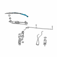 OEM 2014 Jeep Compass Arm-Front WIPER Diagram - 68002026AA