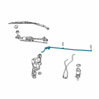 OEM 2015 Jeep Compass Hose-Windshield Washer Diagram - 5303837AC