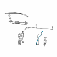 OEM 2007 Jeep Compass Hose-Washer Reservoir Diagram - 5189354AA