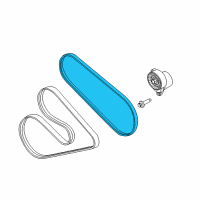 OEM 2022 Ford Police Interceptor Utility AC Belt Diagram - BR3Z-8620-S