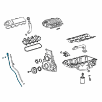 OEM 2020 Chevrolet Silverado 1500 Dipstick Diagram - 12673075