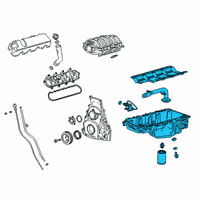 OEM 2021 Chevrolet Silverado 1500 Oil Pan Diagram - 12689456