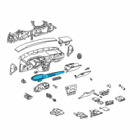 OEM 1998 Chevrolet Malibu Holder Asm-Instrument Panel Cup *Medium Duty Dark Pewter Diagram - 22711990