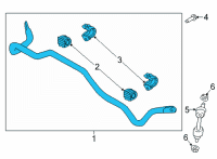 OEM 2022 Hyundai Tucson BAR ASSY-RR STABILIZER Diagram - 55510-N9000