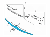 OEM Kia Seltos GARNISH-T/GATE Diagram - 87311Q5100