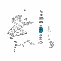 OEM BMW M3 Front Coil Spring Diagram - 31-33-2-283-560