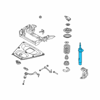 OEM 2011 BMW 335i Front Left Spring Strut Diagram - 31-31-2-284-097