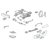 OEM 2018 Cadillac ATS Adjust Knob Diagram - 23495523