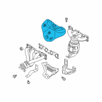 OEM 2010 Hyundai Tucson Protector-Heat Upper Diagram - 28525-2G110