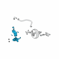 OEM 2007 Toyota Highlander Master Cylinder Diagram - 47028-48041