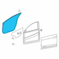 OEM 2019 Nissan Rogue Weatherstrip-Front Door, RH Diagram - 80830-4CL0A