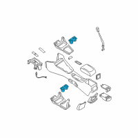 OEM Nissan Sentra Cup Holder Assembly Diagram - 68430-4Z860