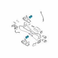 OEM 2004 Nissan Sentra Cup Holder Assembly Diagram - 68430-4Z860