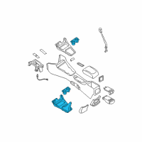 OEM Nissan Boot Console Diagram - 96935-6Z960