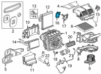 OEM 2021 Buick Envision Temperature Door Actuator Diagram - 13536751