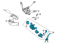 OEM Kia K5 Steering Key Sub Set Diagram - 81900L3A00