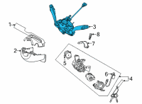 OEM Kia K5 Switch Assembly-MULTIFUN Diagram - 934A2L2050
