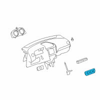 OEM 2009 Saturn Vue Blower Control Switches Diagram - 20828633