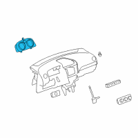 OEM Saturn Vue Cluster Assembly Diagram - 20894912