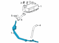 OEM Chevrolet Corvette Cooler Pipe Diagram - 84369149