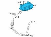 OEM 2022 Chevrolet Corvette Transmission Cooler Diagram - 24299314