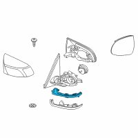 OEM 2016 BMW X5 Auxiliary Turn Indicator, Mirror, Right Diagram - 63-13-7-291-218