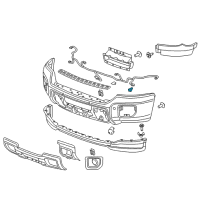 OEM GMC Sierra 3500 HD Sensor Pkg-Rear Parking Asst Alarm *Paint To Mat Diagram - 84153946